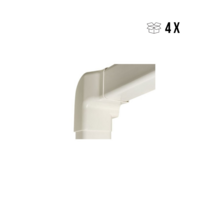 Linker bocht Verticaal-horizontaal, 80x60mm